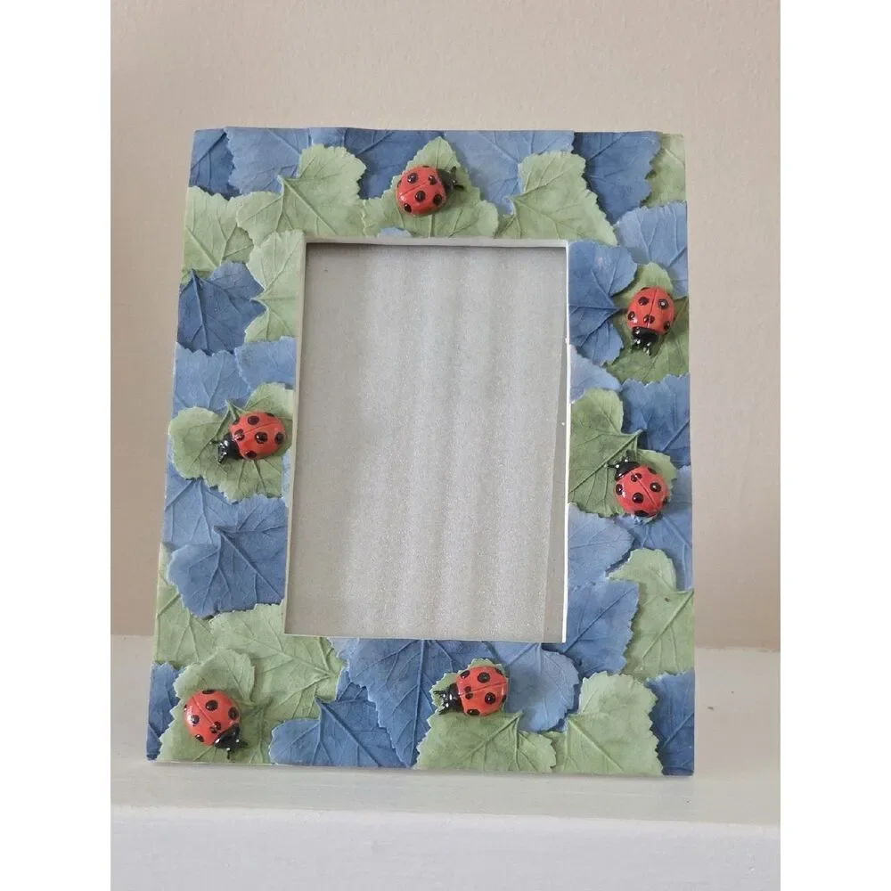 Ladybug Leaf Decorative Photo Frame -